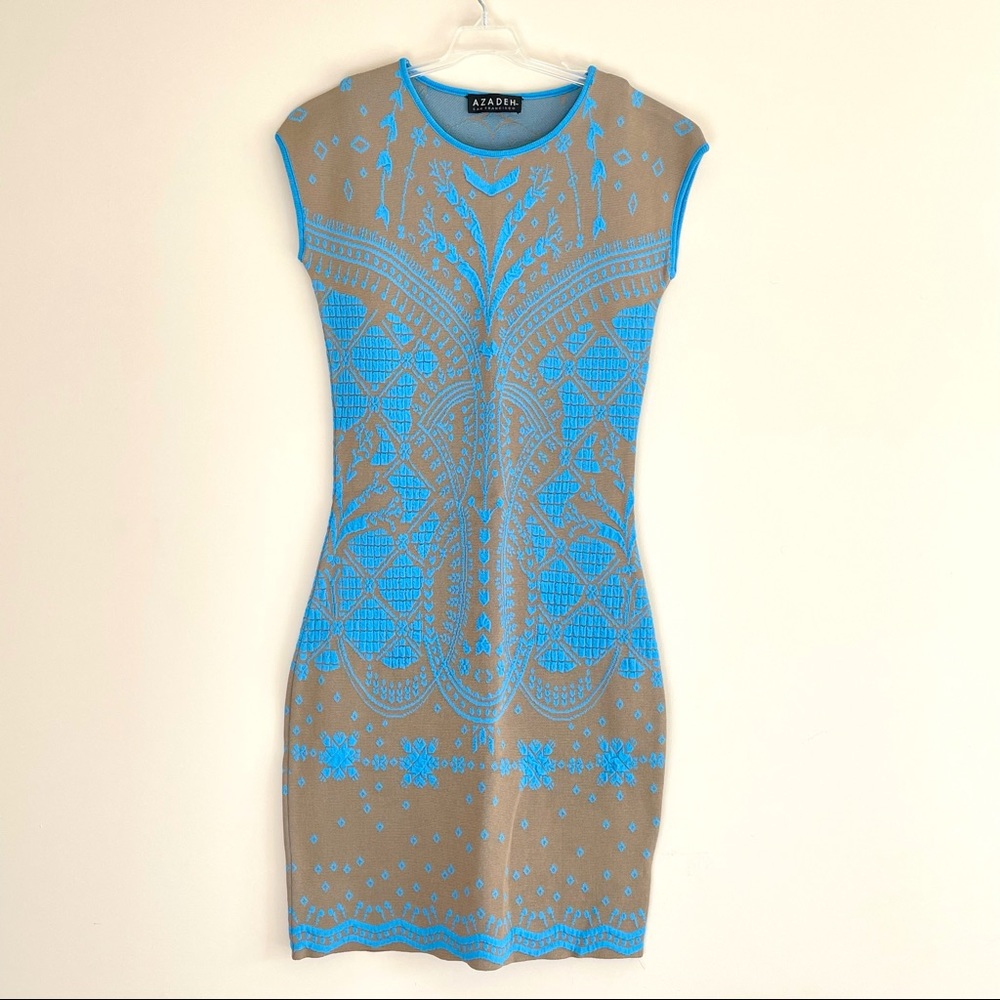 Aztec Patterned Knit Dress
